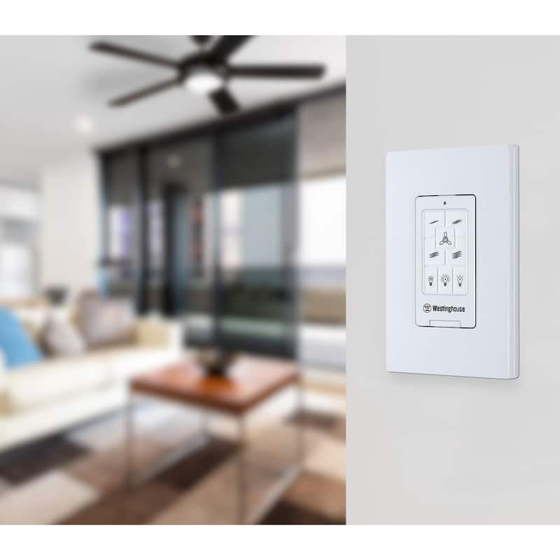 Westinghouse Lighting Four Speed Ceiling Fan and LED Light Wall Control