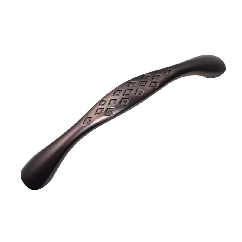 Utopia Alley Diamond Pull Handle - Decorative Oil Rubbed Bronze Cabinet Drop Pull Handles, 5.1" Center to Center