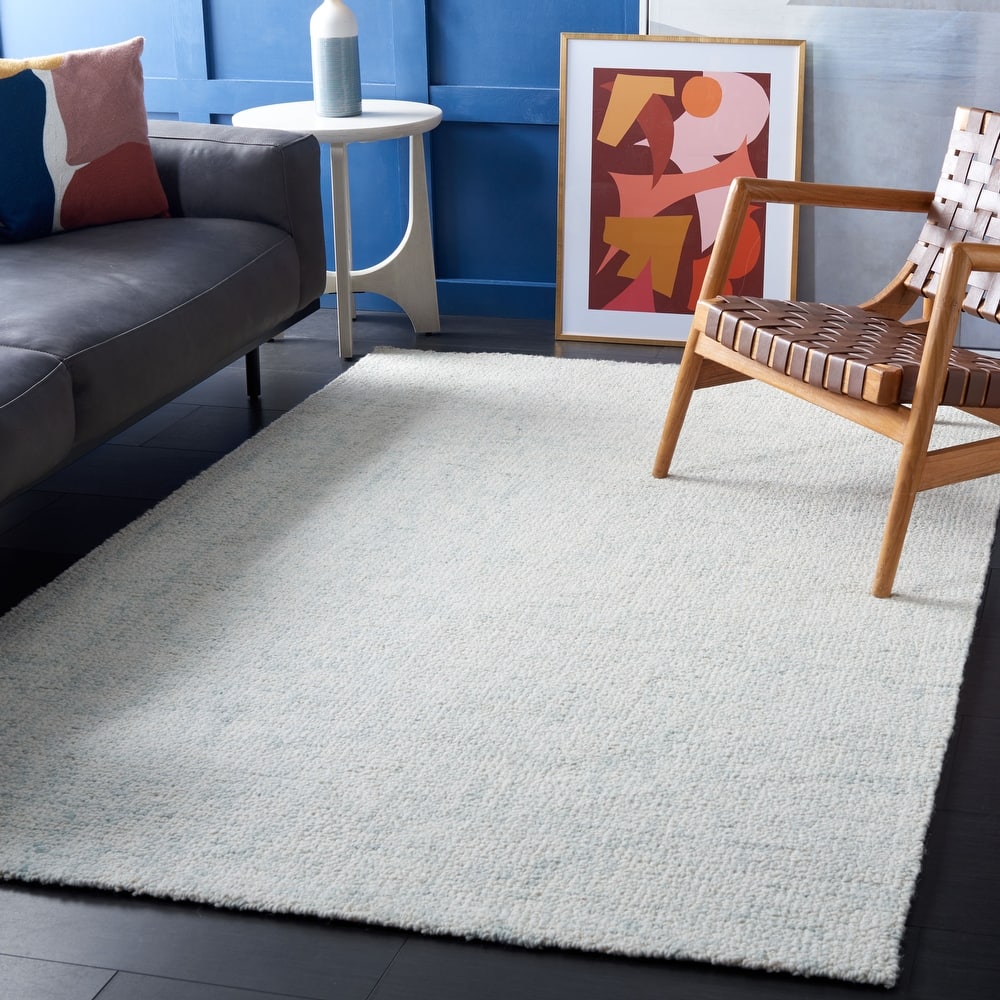 SAFAVIEH Handmade Abstract Euphrasie Modern Wool Rug