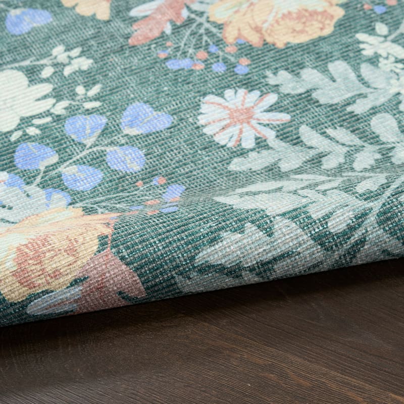 Nourison Botanical Washables Indoor only Floral Patterned Area Rug