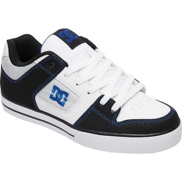 blue and white dc shoes