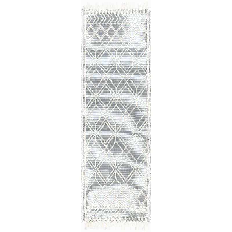 Livabliss Gertrude Handmade Cottage Geometric Wool Area Rug