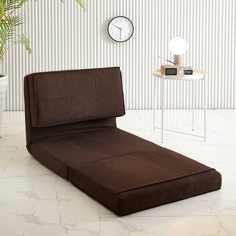 Urban Shop Ultra Suede Convertible Flip Chair