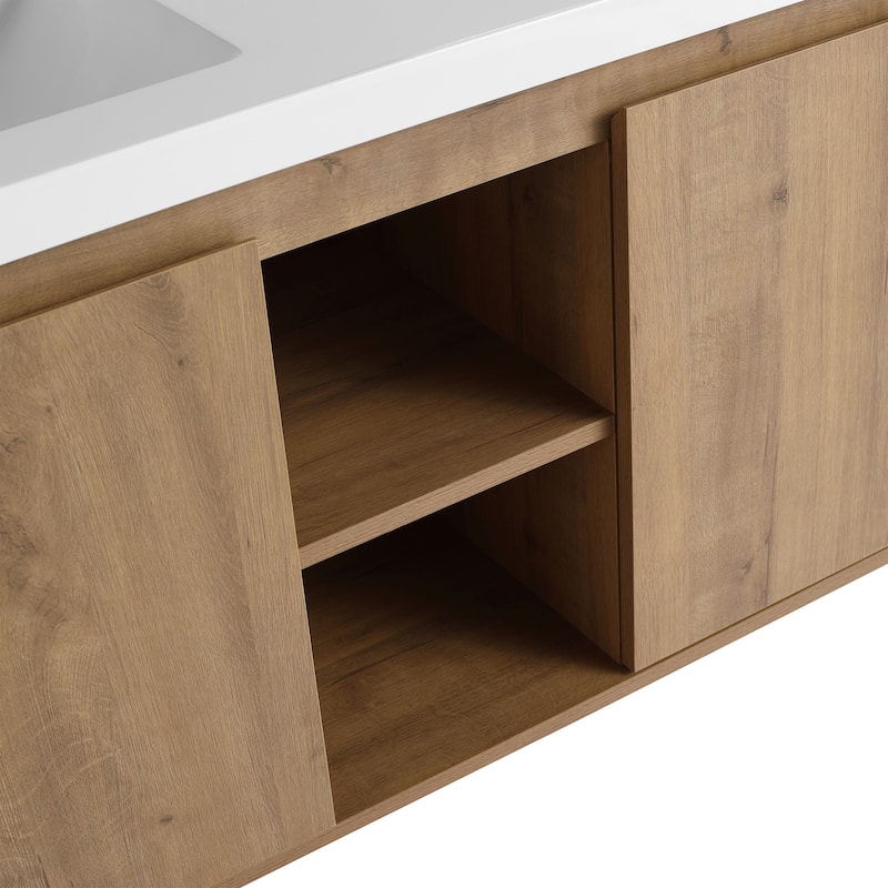 Topcraft Wall-Mounted Bathroom Vanity With Sink