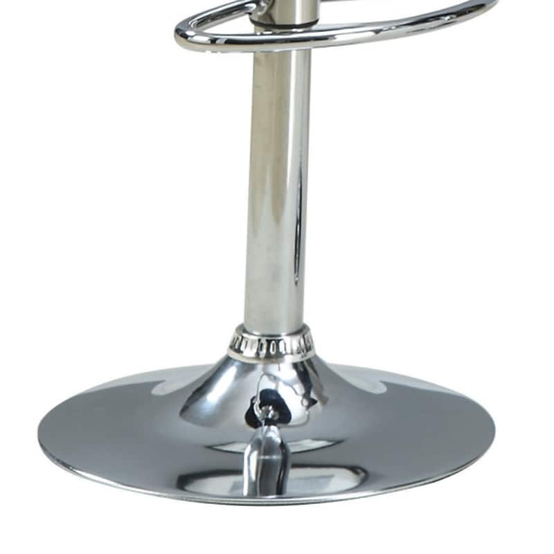 Stylish and Elegant Backless Adjustable Bar Stool, Black