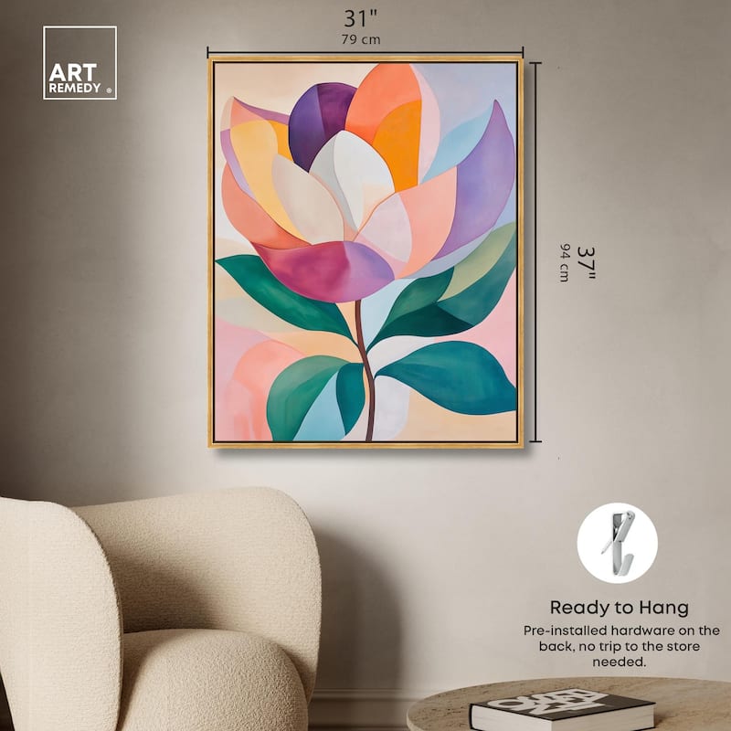 Magnolia in Color II Canvas by Art Remedy