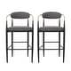 preview thumbnail 6 of 56, Christopher Knight Home Elmore Fabric and Iron 30 Inch Barstools (Set of 2)