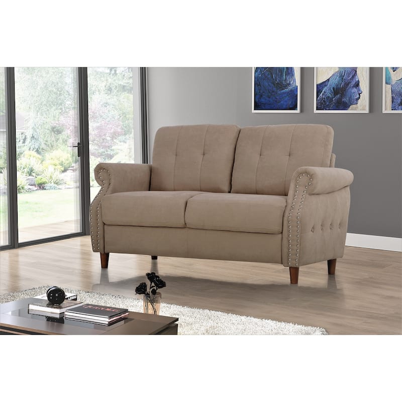 Bruce Nailhead Loveseat