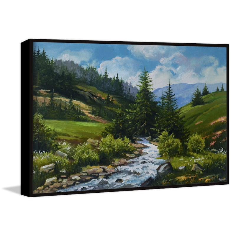 Land of Peace Floater Framed Print on Canvas