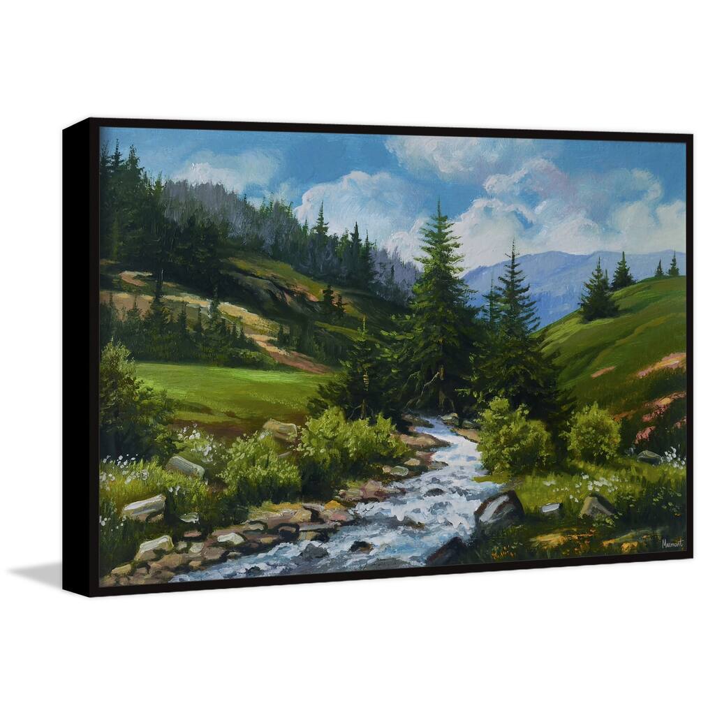 Land of Peace Floater Framed Print on Canvas