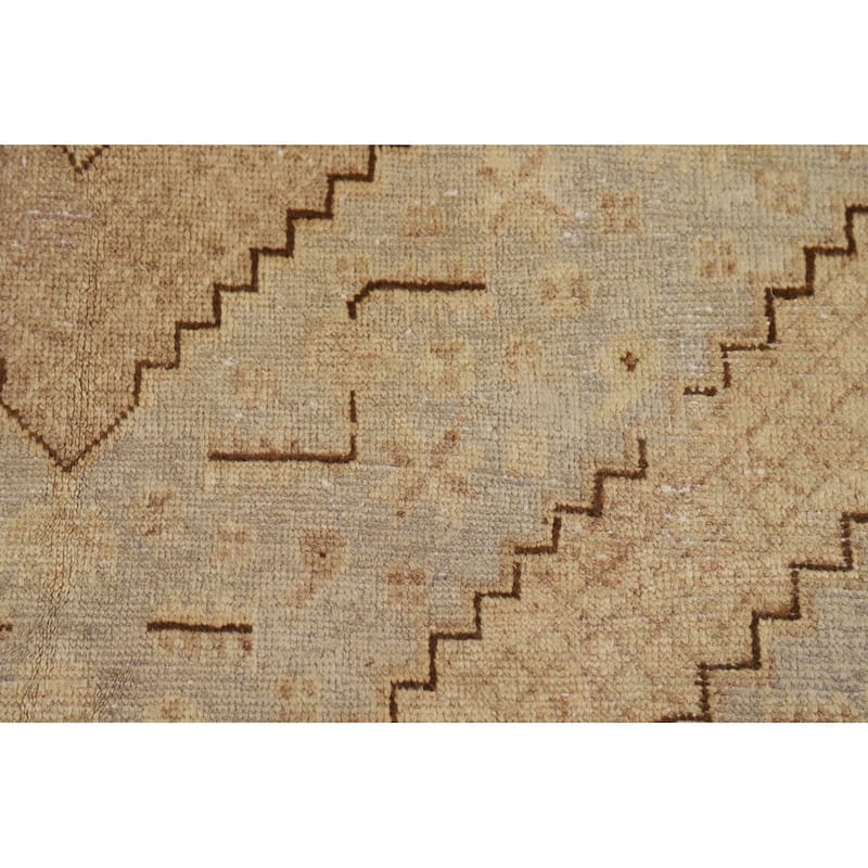Pre-1900 Antique Vegetable Dye Khotan Rug Hand-Knotted Wool Carpet - 5'7"x 10'7"