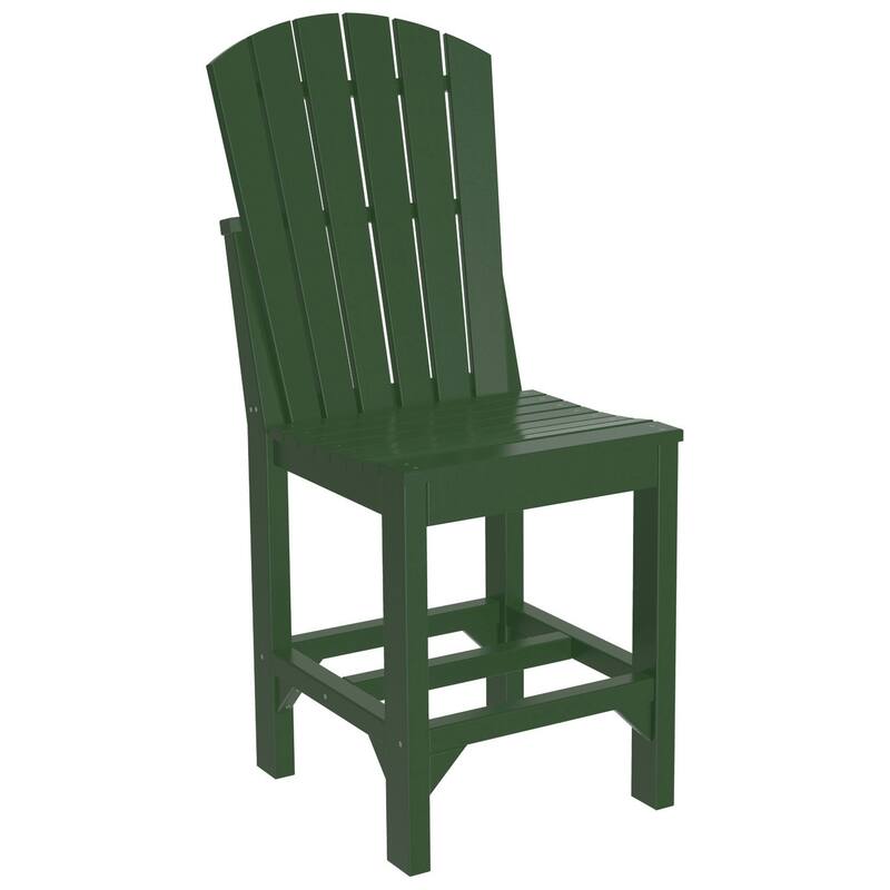 Set of 4 Poly Lumber Adirondack Dining Chairs