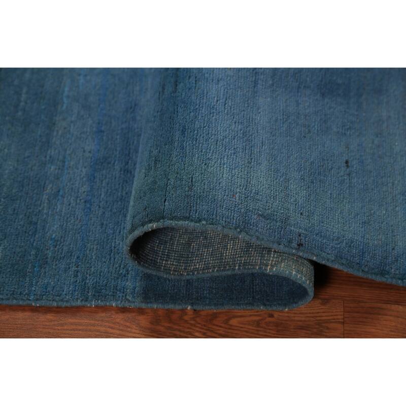 Blue Gabbeh Oriental Rug Handmade Wool Carpet - 2'10" x 4'11"