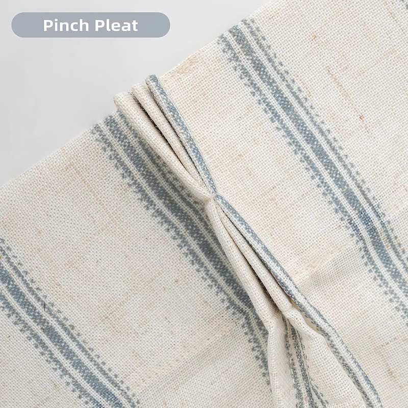 DriftAway Farmhouse Linen Blend Blackout Curtains