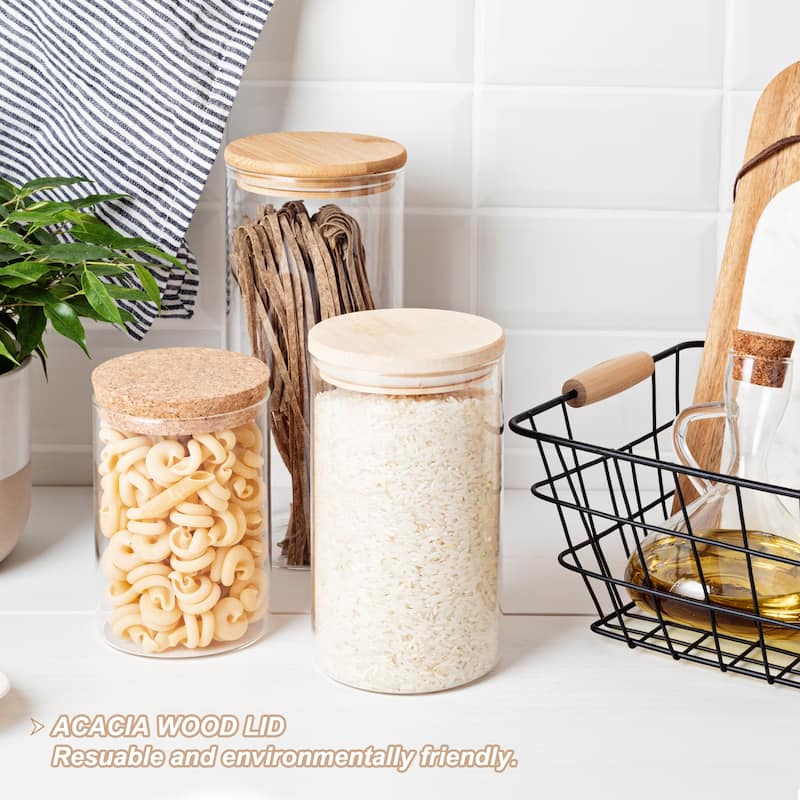 Mason Jar Lids Wooden Storage Canning Jar Lid Bamboo Lid, 6 Regular & 6 Wide - Wooden Brown - 6PCS 90mm + 6PCS 72mm