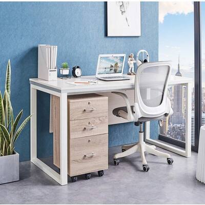 Zimtown 3-Drawer Rolling Wood File Cabinet with Lock