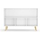 preview thumbnail 3 of 6, LSI Kids Bookcase with Fabric Drawers - White/Blue Toy & Book Organizer