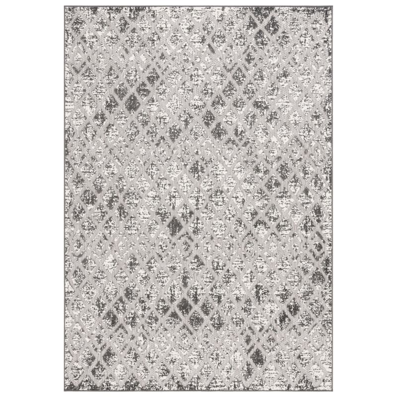 SAFAVIEH Cottage Ioli Transitional Indoor/Outdoor Rug - 5'3" x 7'7" - Grey