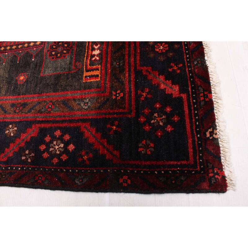ECARPETGALLERY Hand-knotted Konya Anatolian Black, Red Wool Rug - 4'11 x 10'0