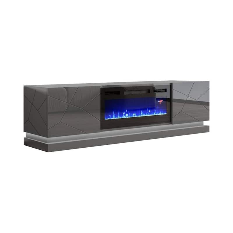 Shu BL-EF Electric Fireplace 71" TV Stand