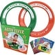preview thumbnail 1 of 2, Activ Life Rings for Kids - Basket Stuffers for Boys Toys, Fun Spring Pool Beach Family Games - Ages 4-12, Green and Orange