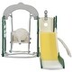 preview thumbnail 37 of 65, 5 in 1 Toddler Slide and Swing Set - Indoor & Outdoor Kids Playground Climber with Telescope - 71.6'' L x 56.3'' W x 45.2'' H