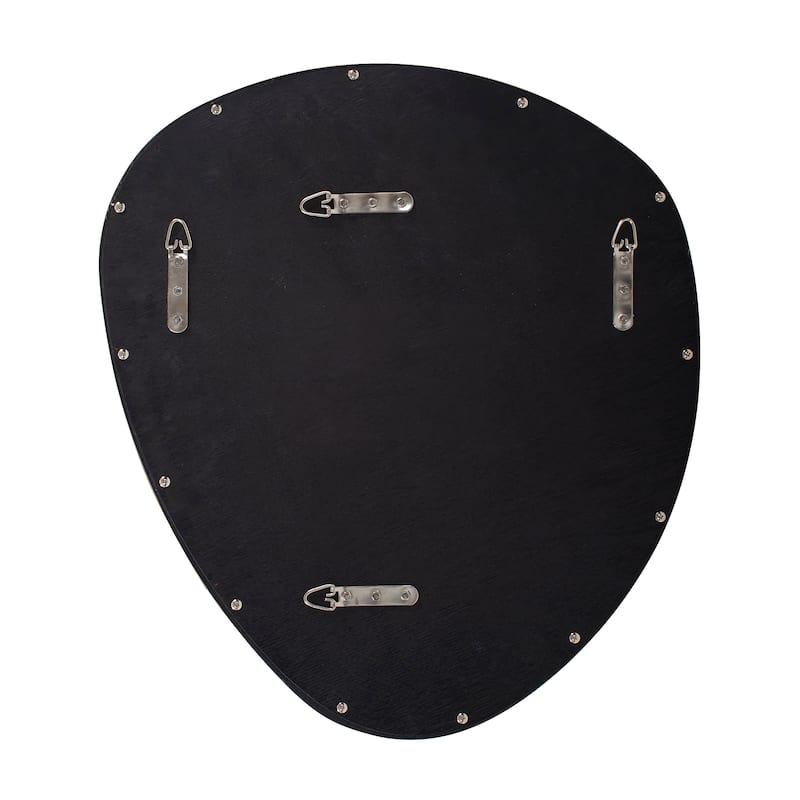 Allan Andrews Asymmetrical Bleached Oak Wood Framed Wall Mirror
