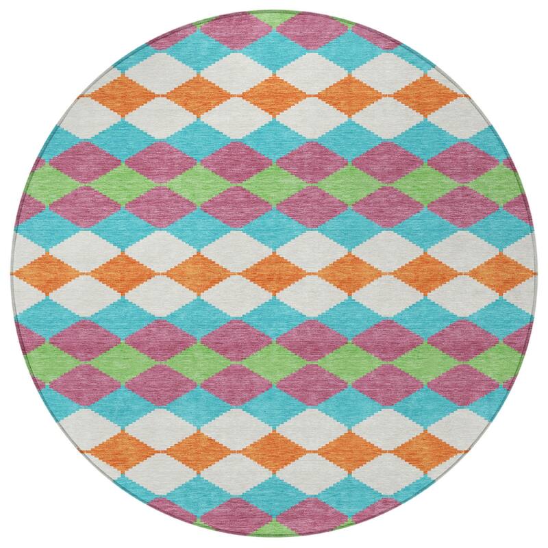 HomeRoots Geometric Transitional Rectangle Outdoor Rug