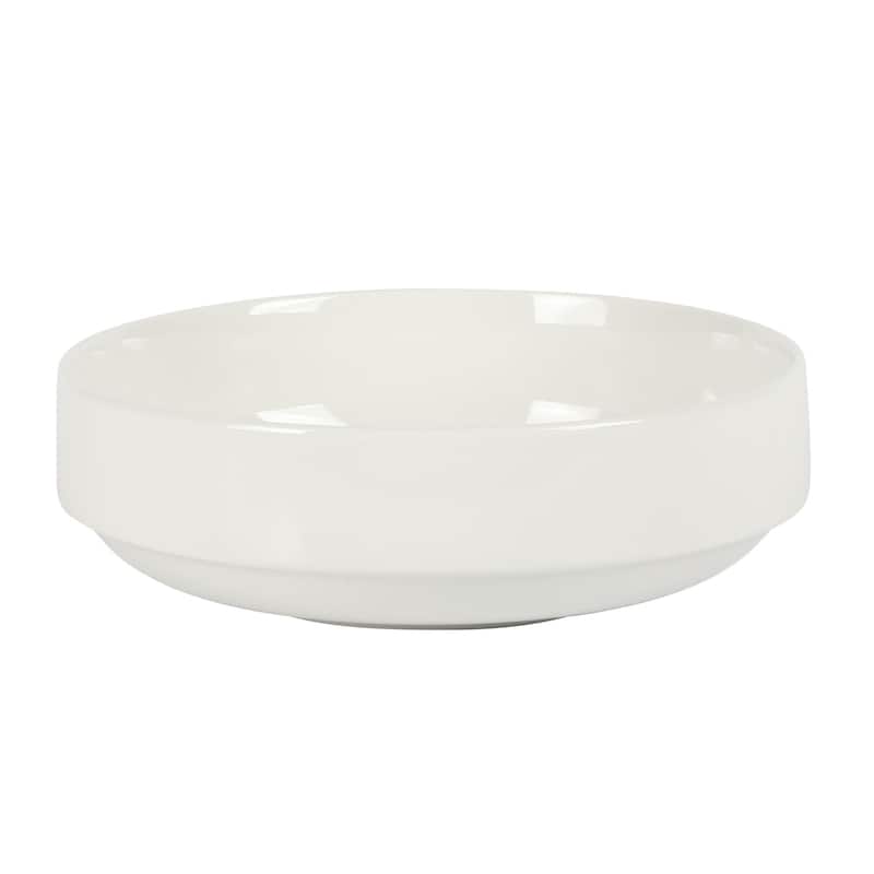 Gibson Home Rothernberg 16 Piece Stackable Porcelain Plates and Bowls Dinnerware Set