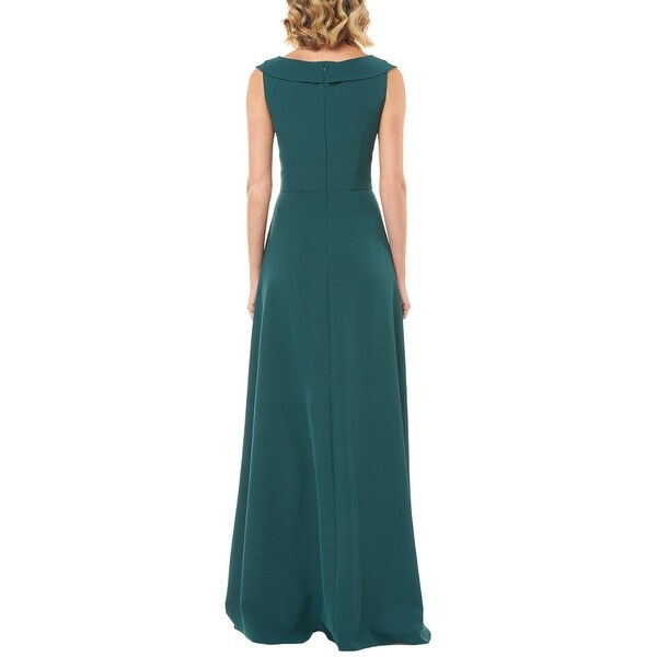 kay unger stretch crepe jumpsuit