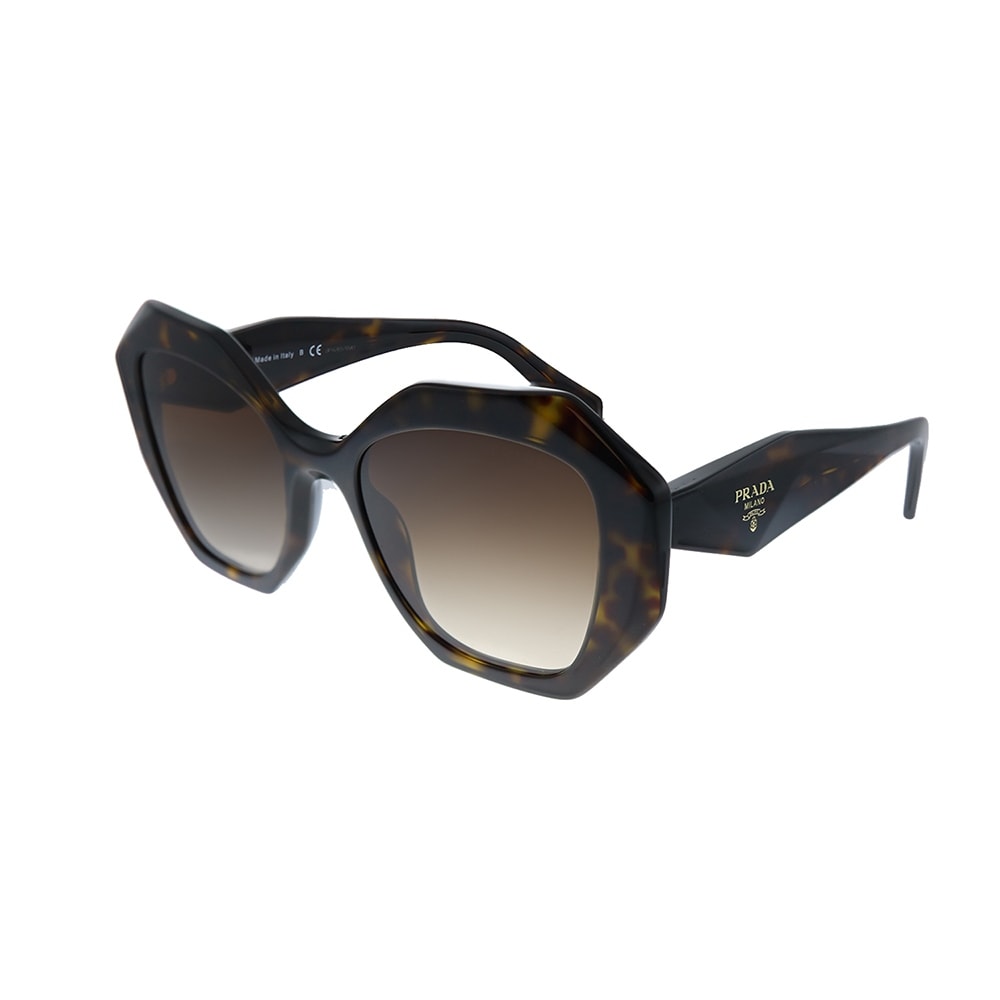Prada PR 16WS 2AU6S1 Womens Tortoise Frame Brown Gradient Lens Sunglasses