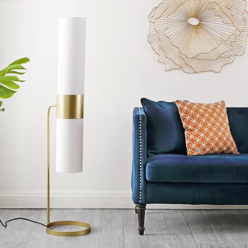 SAFAVIEH Lighting Elinore 55-inch Floor Lamp - 13Wx12Dx55H - Gold