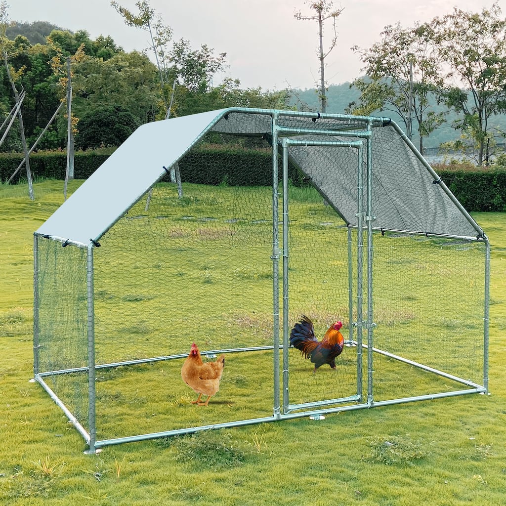 Chicken Coop with Waterproof Anti-UltravioletCover