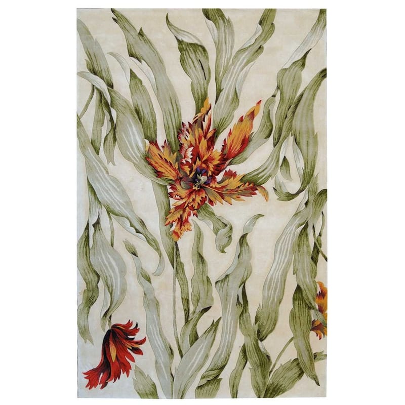 Hand-Tufted Tropical Plum Rug