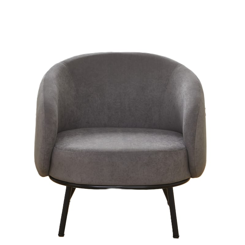 Mid Century Barrel Back Indoor Accent Chair
