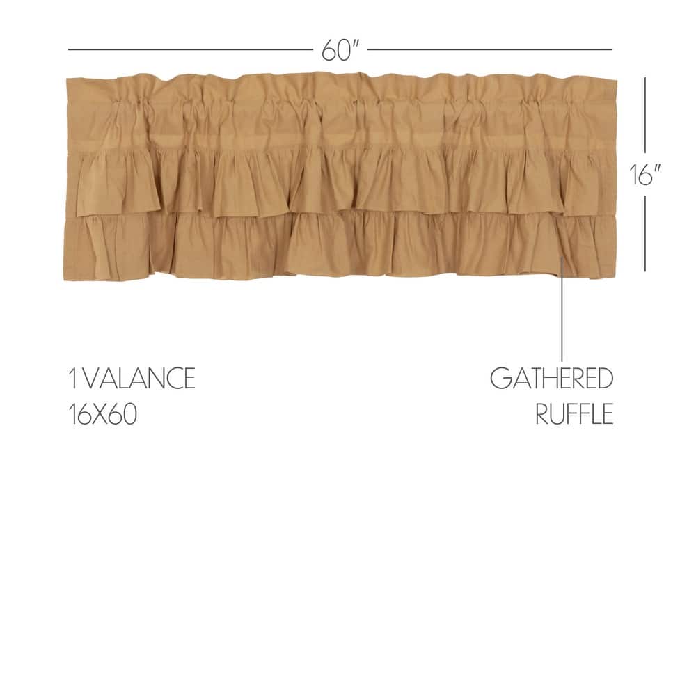 Primitive Kitchen Curtains VHC Star Prairie Swag Star Appliqued - Prairie Swag 36x36x18