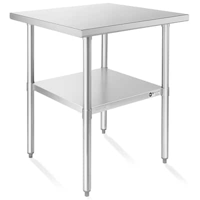 30 x 30 NSF Commercial Stainless Steel Table for Kitchen Prep and Work - 30" x 30"