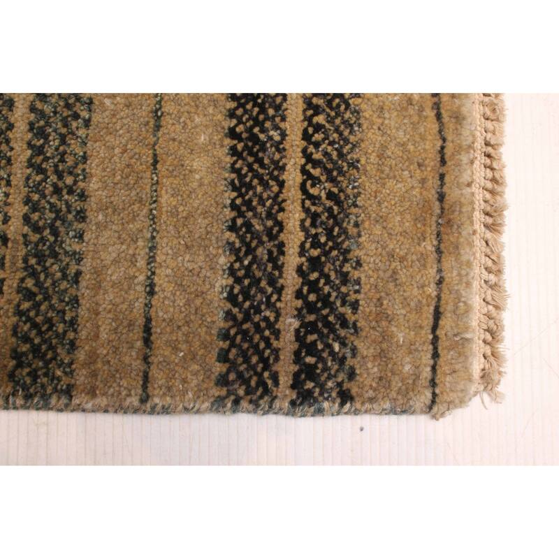 ECARPETGALLERY Hand-knotted Peshawar Ziegler Khaki Wool Rug - 4'2 x 6'3