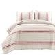 preview thumbnail 39 of 51, Lush Decor Farmhouse Stripe 3 Piece Quilt Set
