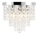 preview thumbnail 14 of 45, GetLedel Modern 5-Light Crystal Flush Mount Chandelier