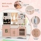 preview thumbnail 5 of 5, Kids Kitchen Playset with Microwave and Coffee Maker for Ages 3+-Pink - 40" x 13.5" x 43" (L x W x H)