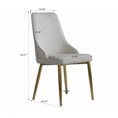 Pu Sponge-Filled Dining Chair(Set Of 2)