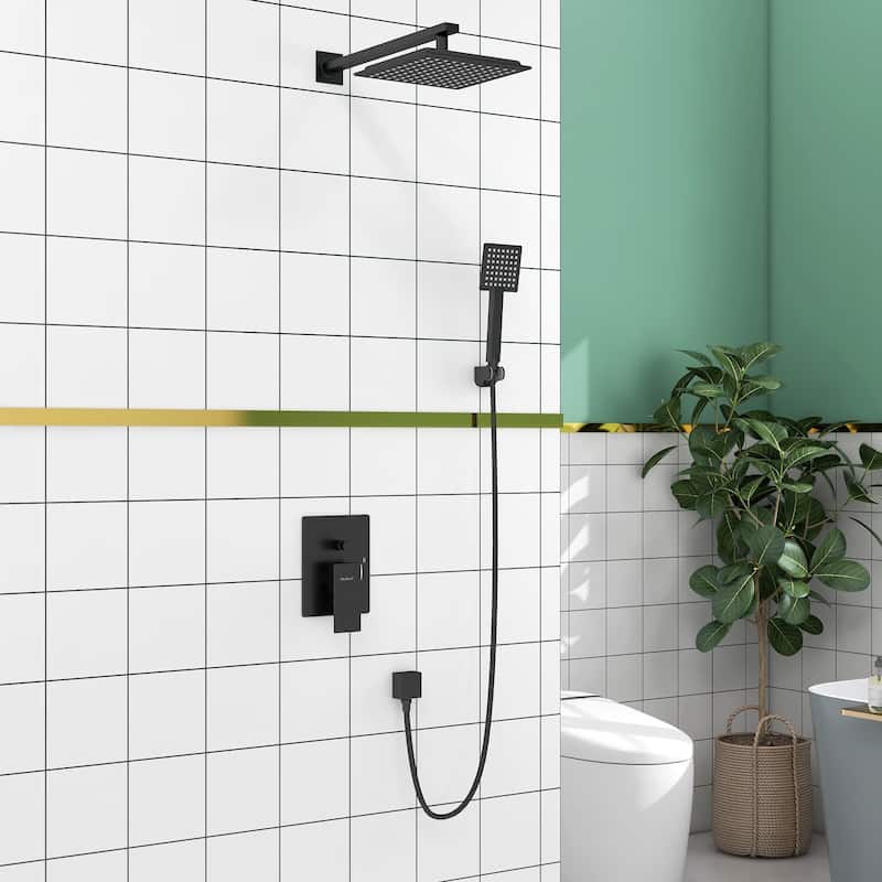 Square top spray 2.5 GPM High Pressure Shower System