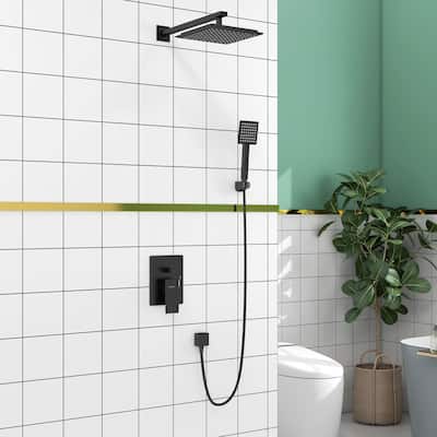 Square top spray 2.5 GPM High Pressure Shower System