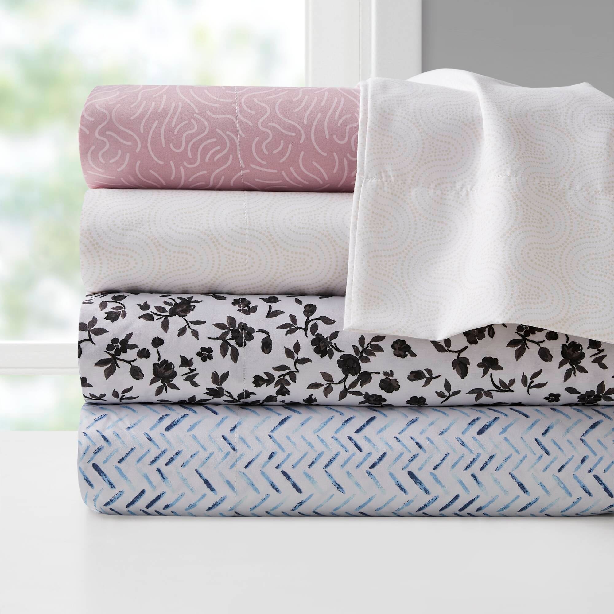 Intelligent Design Printed Microfiber Sheet Set