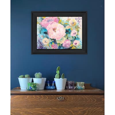 TrendyDecor4U Contemporary "Fresh Florals" Framed Print Wall Art