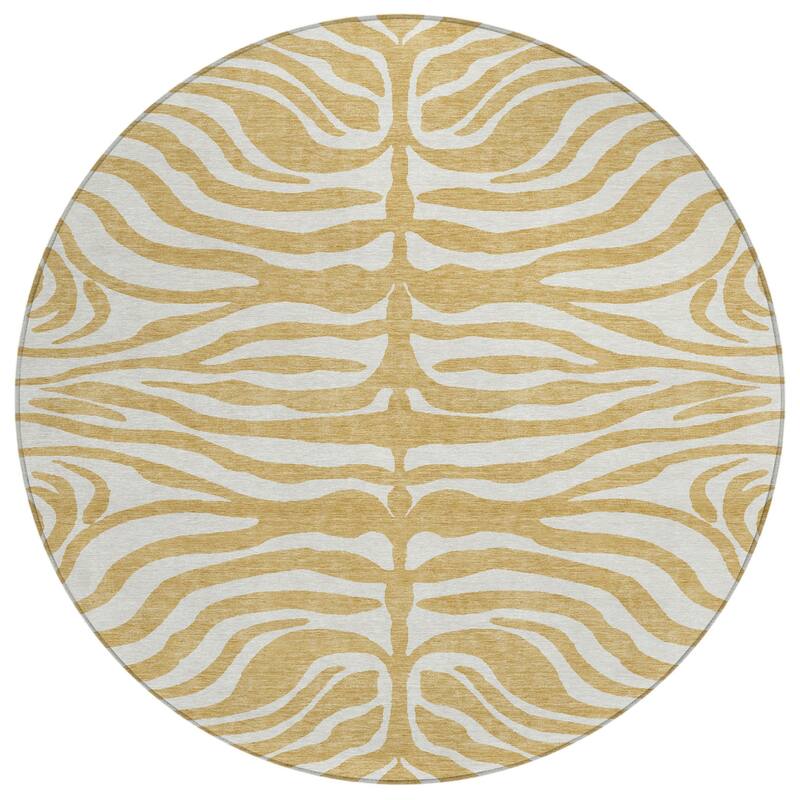 HomeRoots Animal Print Transitional Rectangle Outdoor Rug