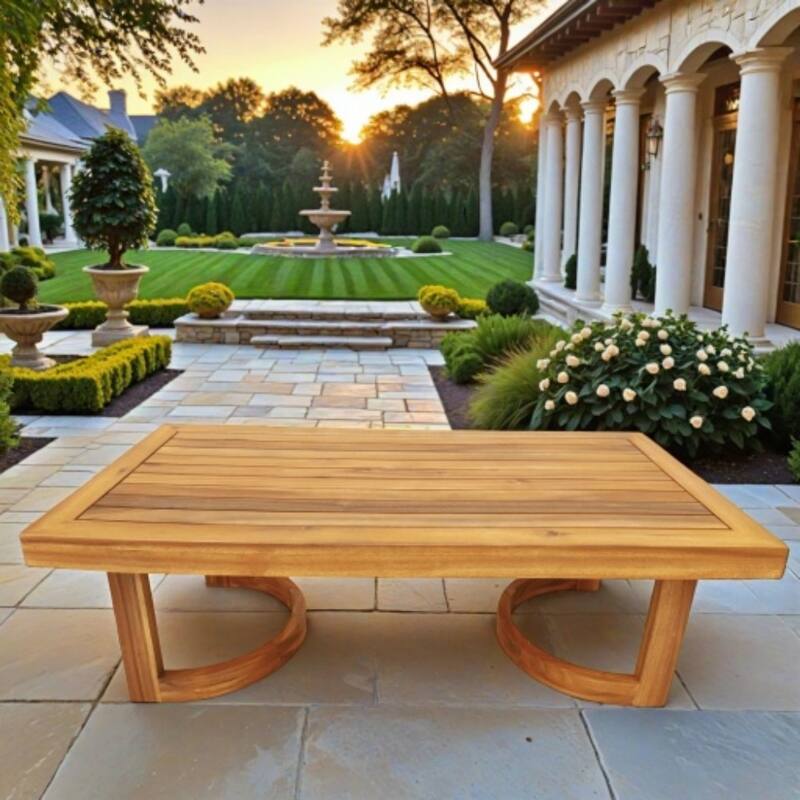 Modern Patio Acacia Wood Coffee/ Side Table for Garden