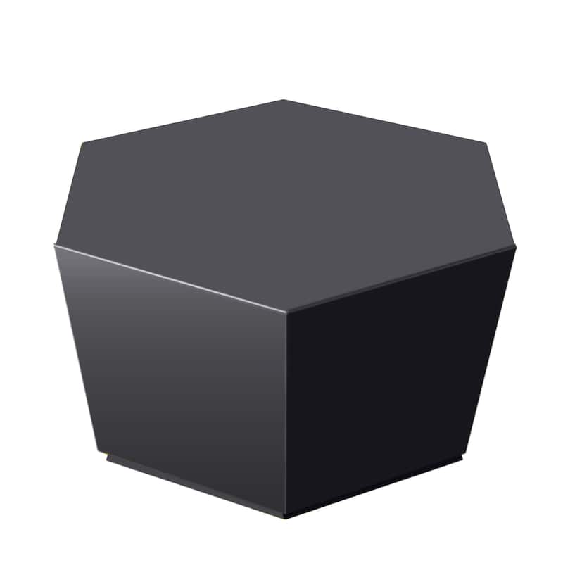 Patio Watcher 28 Inches Hexagonal Concrete Side Table for Indoor and Outdoor Use - 28" x 28"