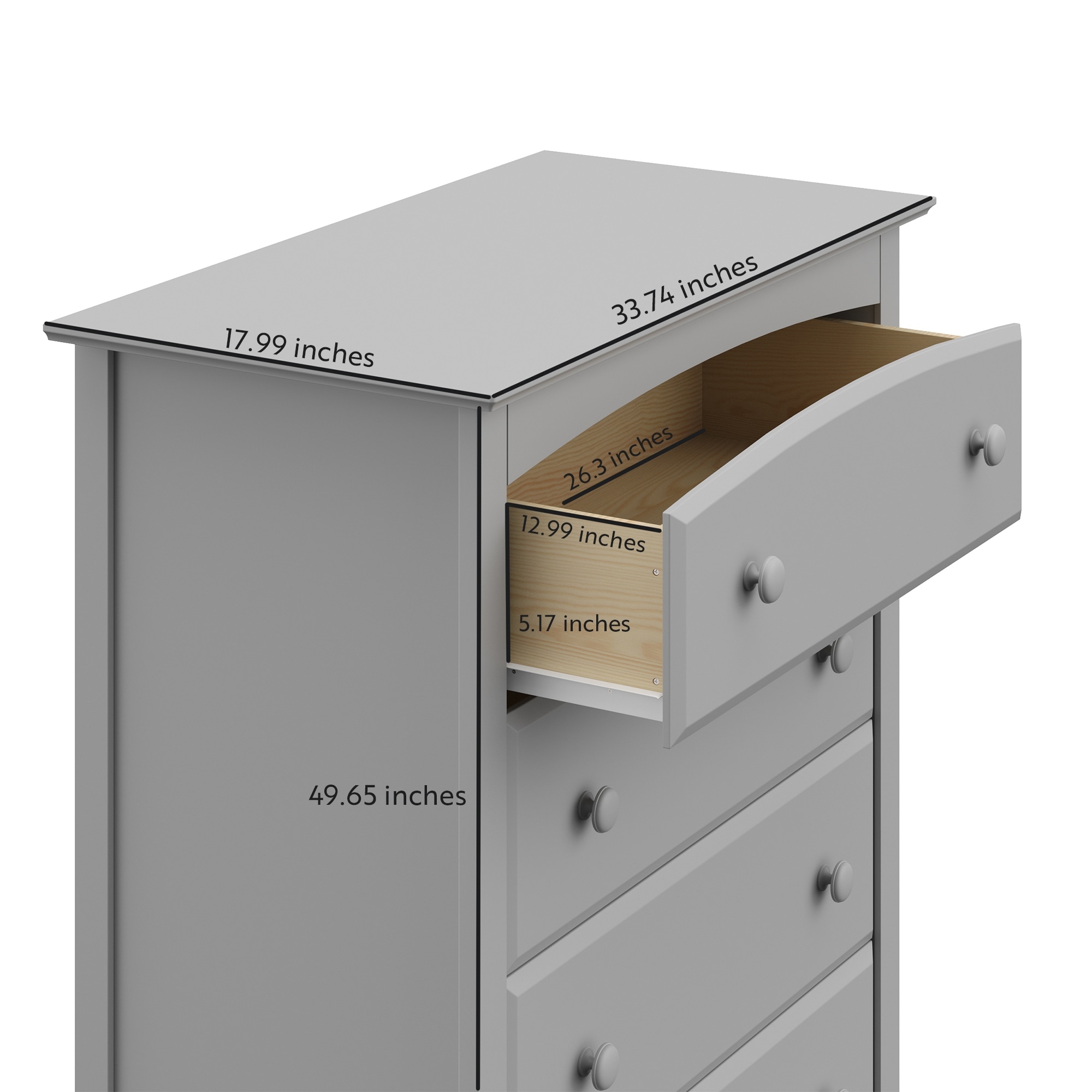 Storkcraft Kenton 5 Drawer Universal Dresser 25673137 Storkcraft Kenton 5 Drawer Universal